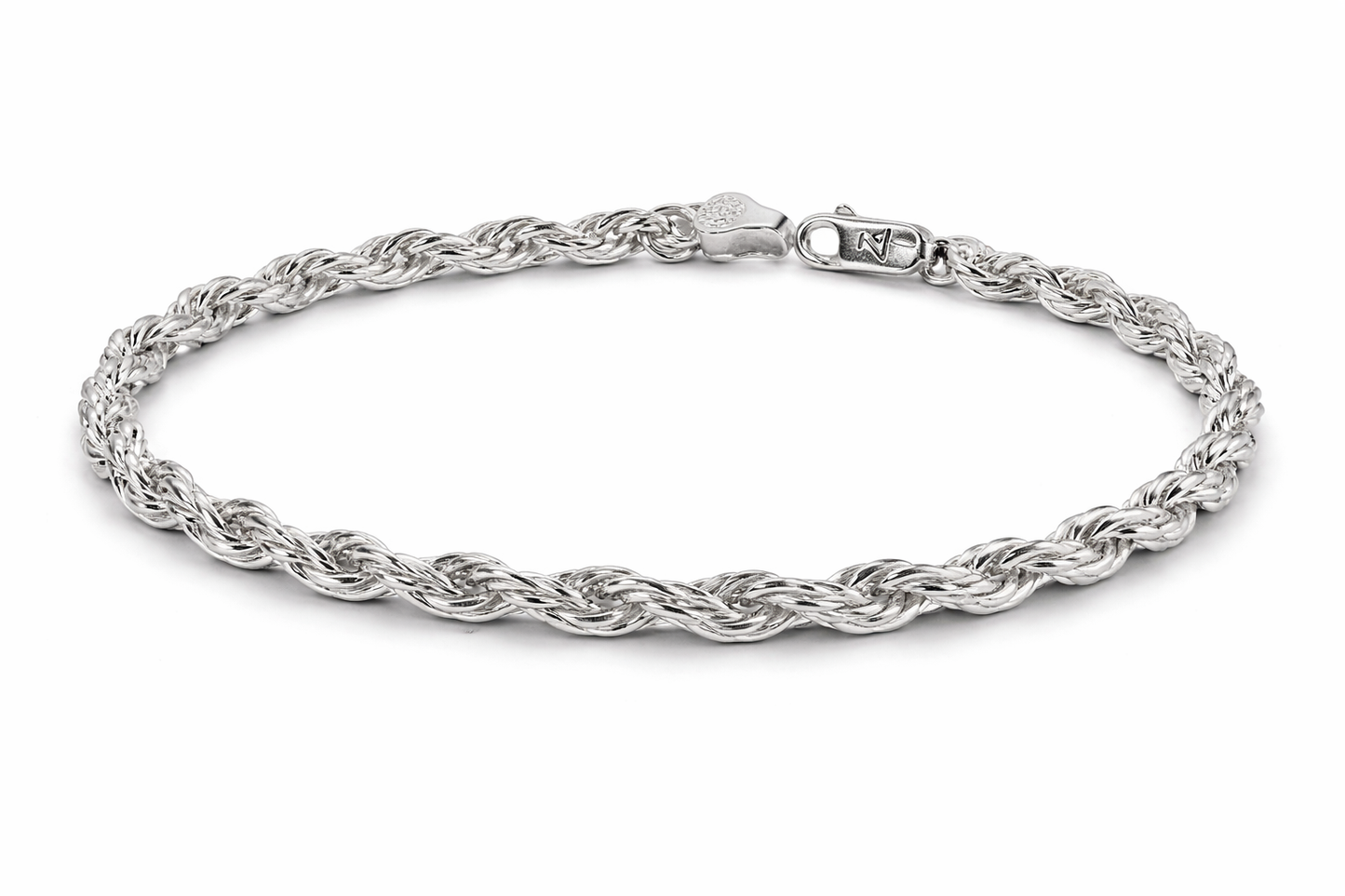 Pulsera Trinity de plata de ley, elegante joyería celta.