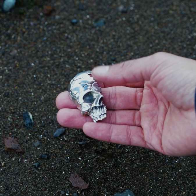 Memento Mori Pendant symbolic gothic jewelry