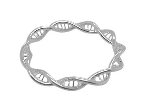 DNA Ring Sterling Silver helix design