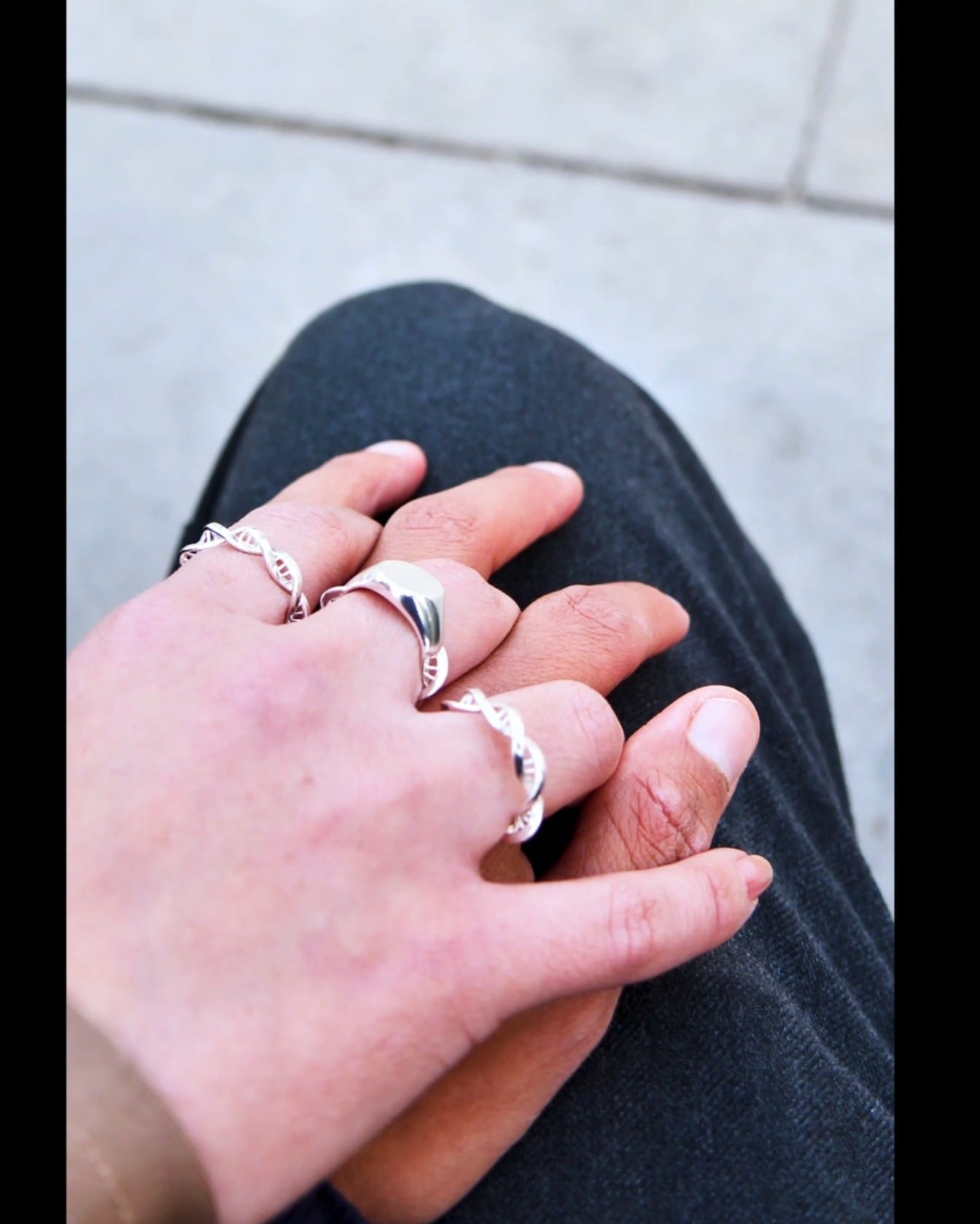 DNA Helix Ring Pendant science inspired jewelry