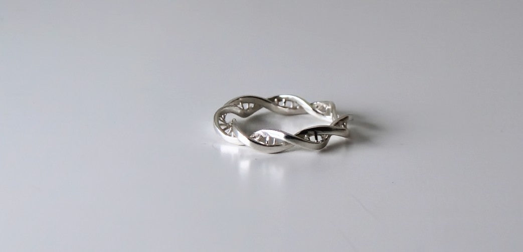 DNA Helix Ring Pendant science inspired jewelry