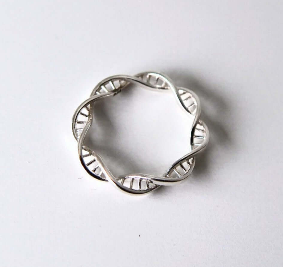 DNA Helix Ring Pendant science inspired jewelry