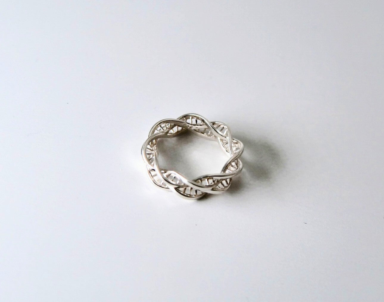 DNA Helix Ring Pendant science inspired jewelry