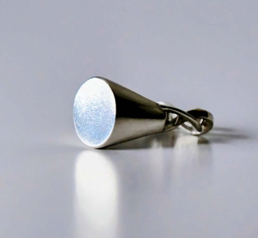 DNA Signet Ring modern silver jewelry